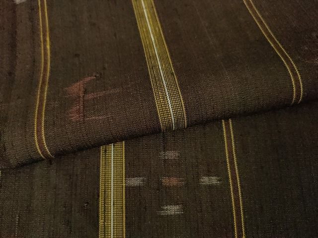 期間限定セール30％off○希少 無形文化財 本場黄八丈 黒八丈絣 近藤傳