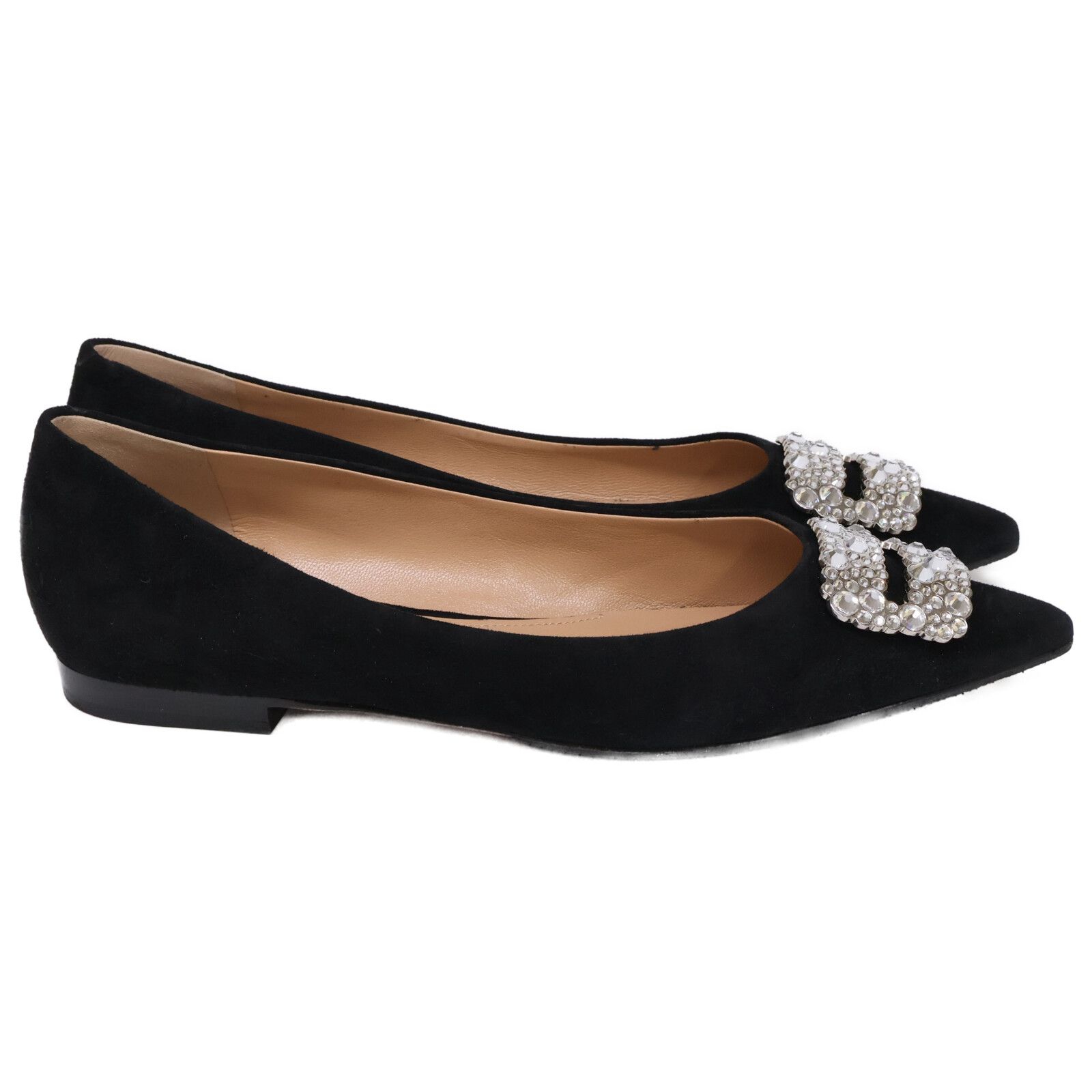 美品＊PELLICO アネッリ ブラック ポインテッドトゥパンプス 36.5 PELLICO アネッリ スムース パンプス 8.0cm BLACK パンプス AMAN