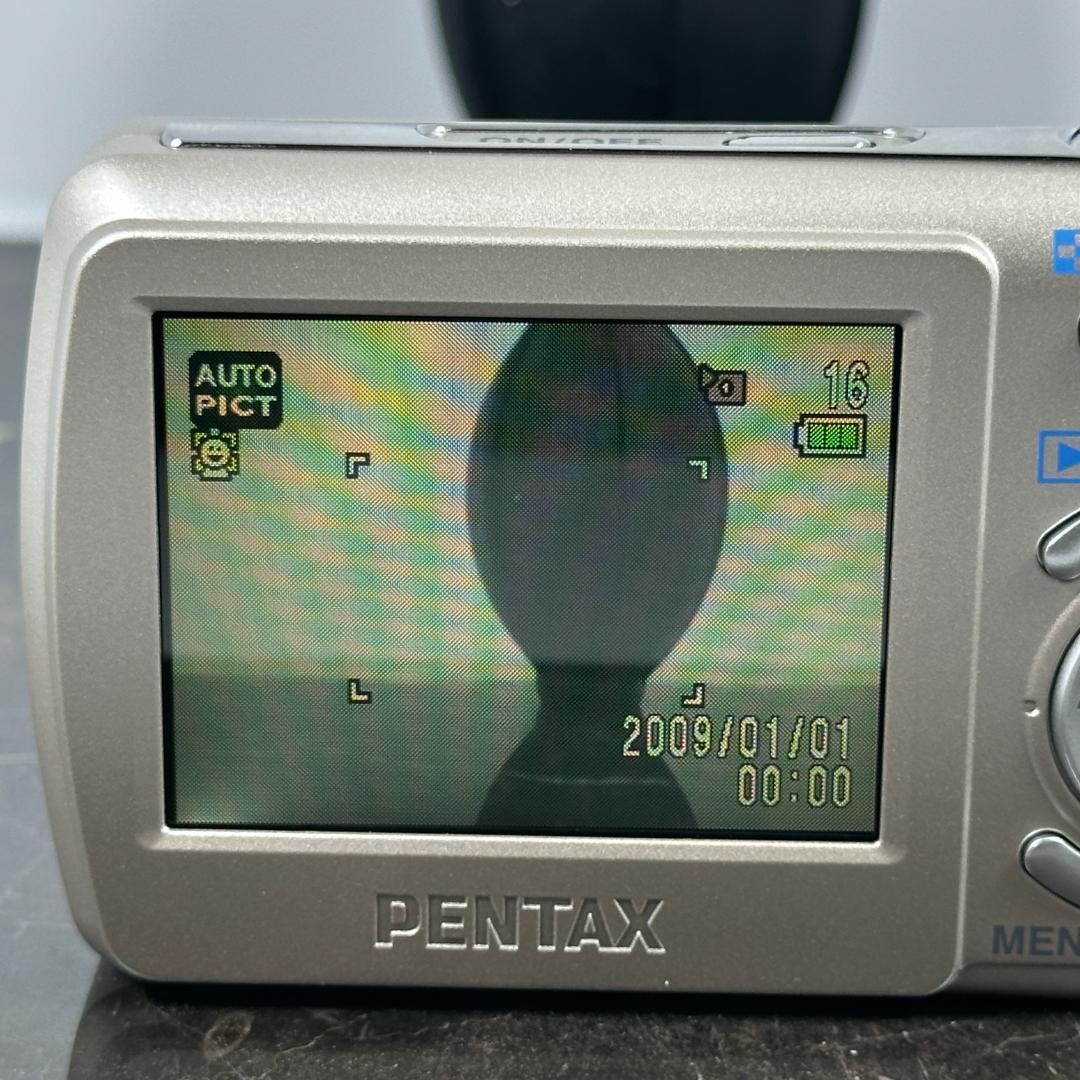 美品】PENTAX optio E70 単3電池駆動 コンデジ デジカメ 動作