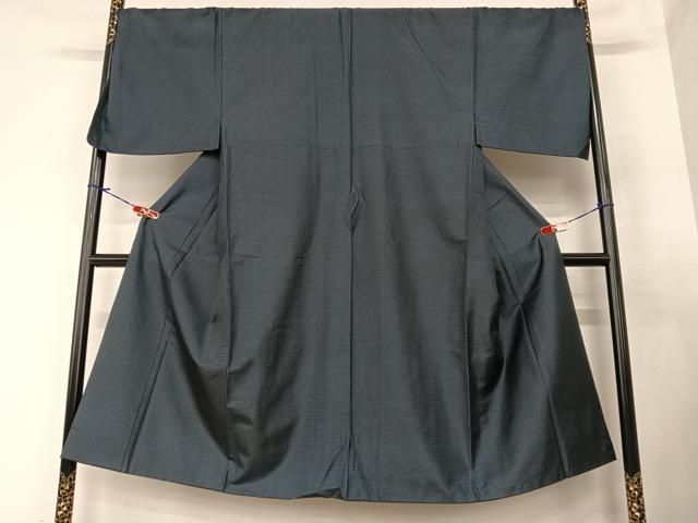 平和屋着物○男性 本場大島紬 アンサンブル 100亀甲 総詰 キングサイズ