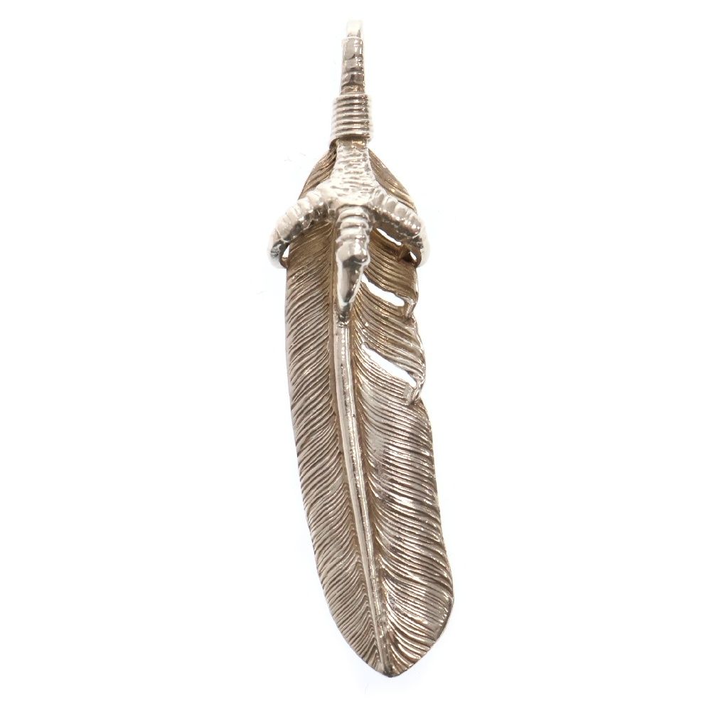 FIRST ARROW s ファーストアローズ Eagle Grab Large Feather イーグルグラブラージフェザー ペンダントトップ 右向き シルバー