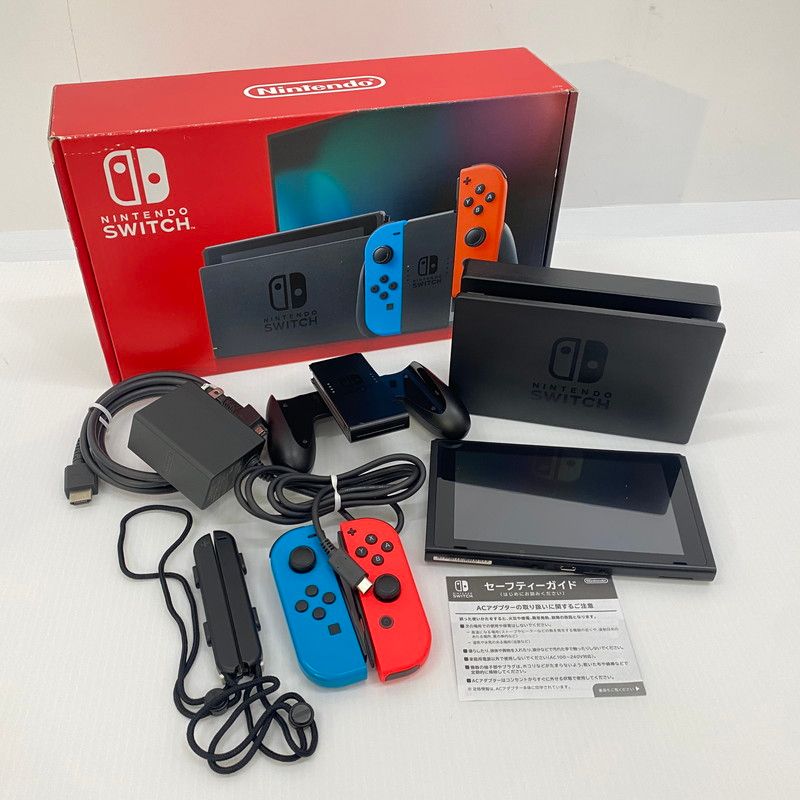 Nintendo Switch ネオンブルー 2019モデル おまけ付き ゲオ公式通販サイト/ゲオオンラインストア【中古・箱説あり