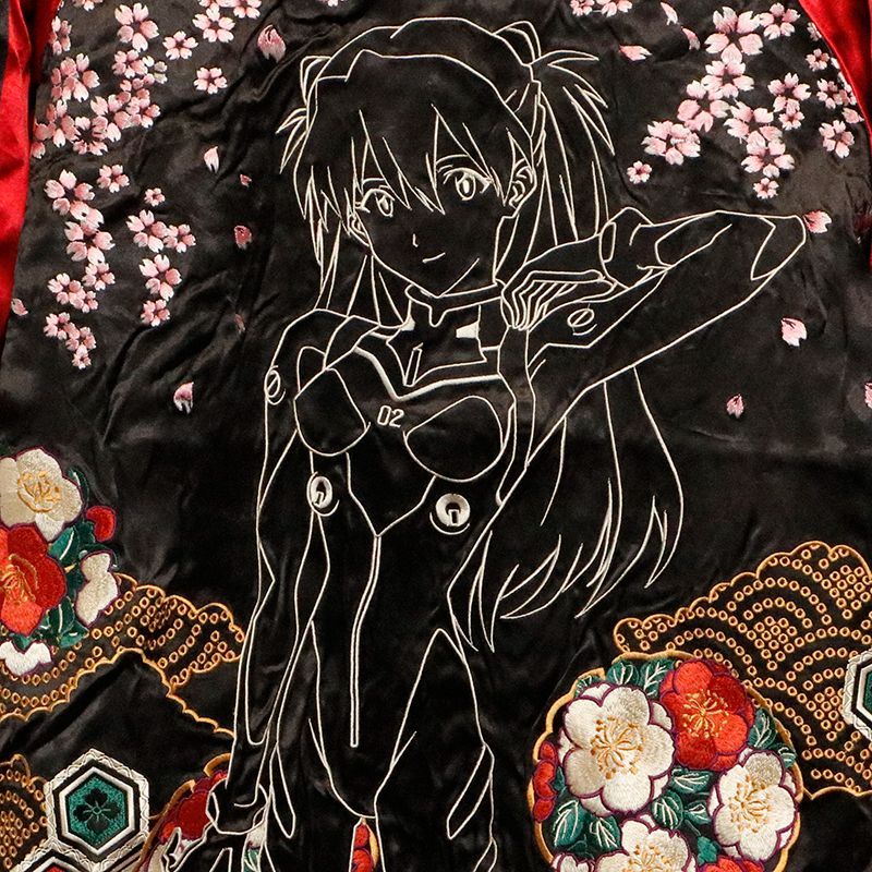 錦 nishiki × エヴァンゲリオン アスカ来日 刺繍 リバーシブル