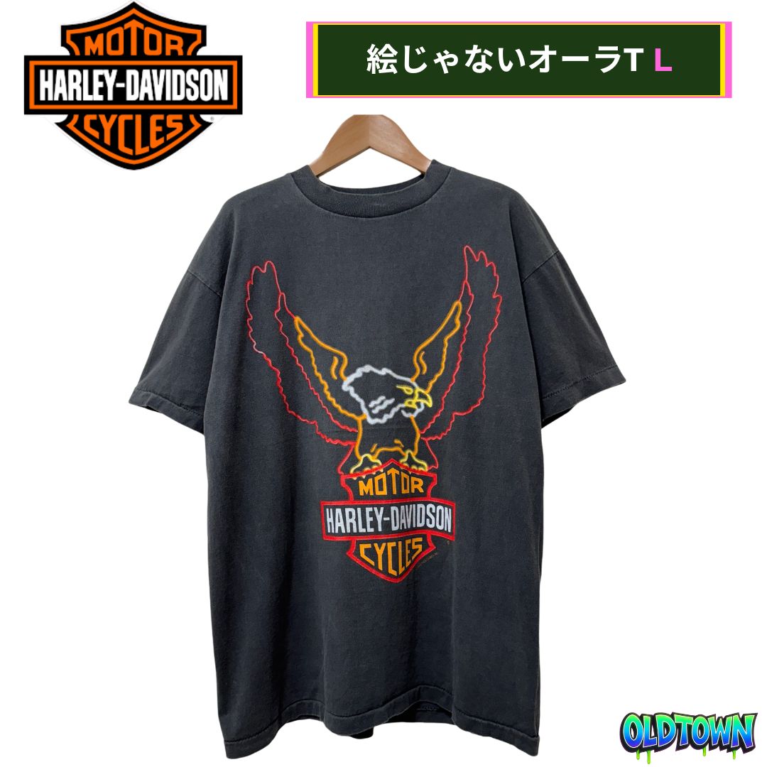 ハーレーダビッドソン Tシャツ XL ブラック 90s デザイン USA製