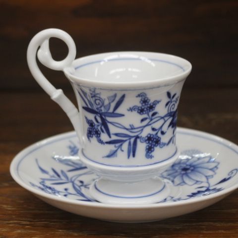 極美品 レア Meissen マイセン ブルーオニオン カップ＆ソーサー 