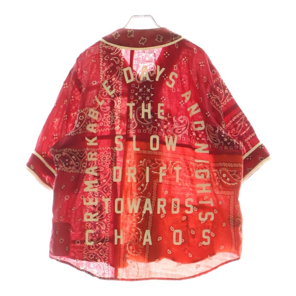 READY MADE (レディメイド) 21AW Red Bandana Baseball Shirt バンダナ