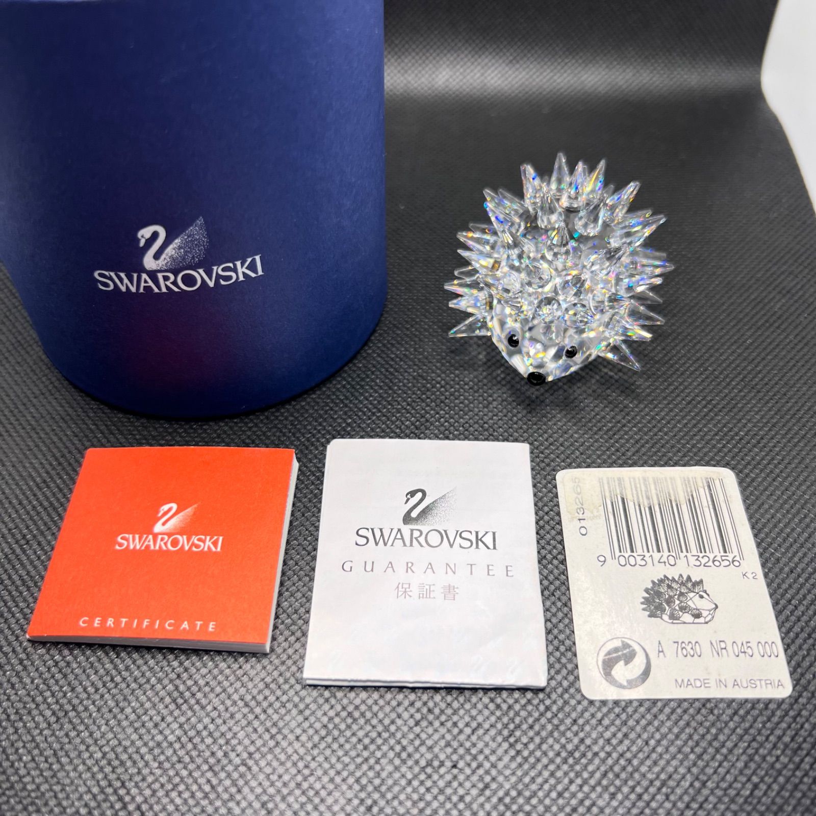 SWAROVSKI スワロフスキー ハリネズミ はりねずみ クリスタル 置物 箱