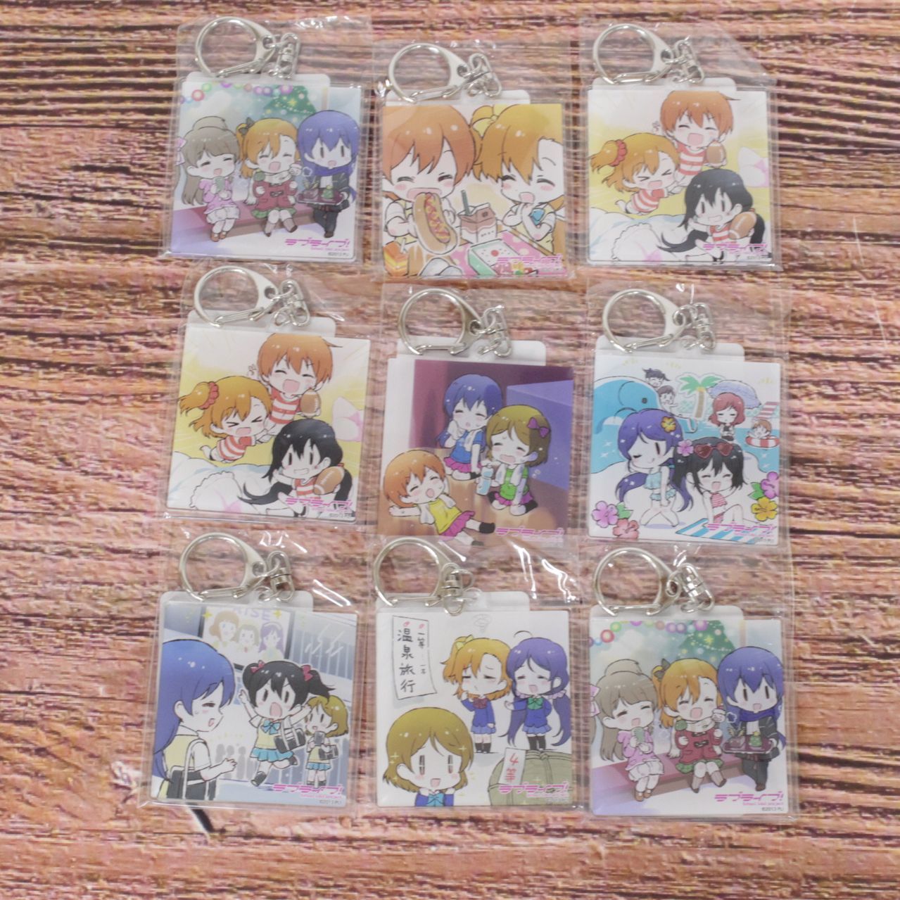 ラブライブ！ μ's くじ引き堂 D賞 アクリルキーホルダー まとめ売り 9個 ☆加古川物流】中古 未開封 くじ引き堂 ラブライブ! オンライン