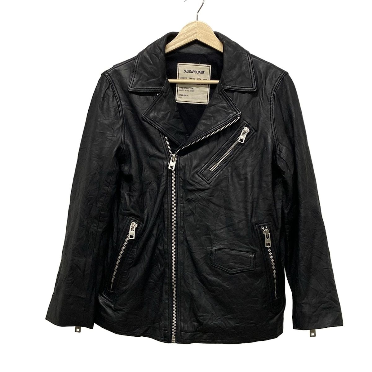Zadig-Voltaire ザディグエヴォルテール ライダースジャケット サイズ36 S レディース - 黒 長袖|冬|秋