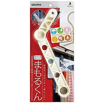アズマ 部屋干し用ハンガーフック まもるくん窓わくフック 3×26.5×28.5cm 収納時奥行4.5cm ホワイト 窓のすき間に差し込んで簡単にセットでき g6bh9ry