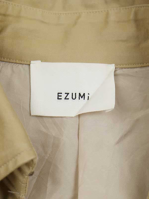 EZUMi エズミ / バックプリーツ オーバーサイズ トレンチコート S EZUMI エズミ 19SS バックプリーツオーバーサイズトレンチコート