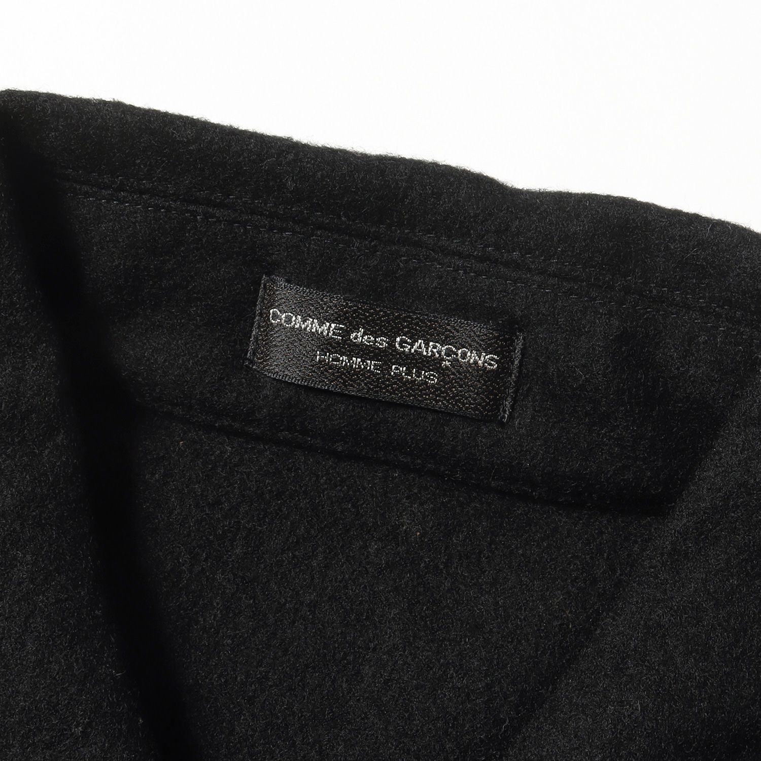 COMME des GARCONS コムデギャルソン ジャケット 縮絨 ウール ジップ 