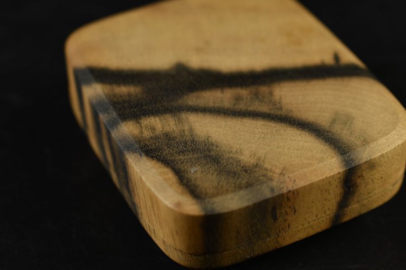 蔵A5492 道場宗廣造 秋草黒柿香合 共箱 WWW_IBETON_RU