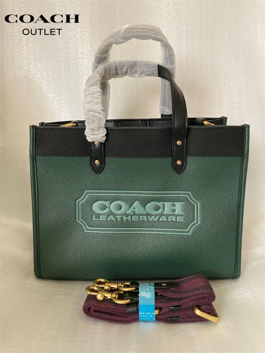 COACH Field Tote コーチ C6035 トートバッグ フィールドトート カラーブロック コーチバッジ アウトレット - メルカリ