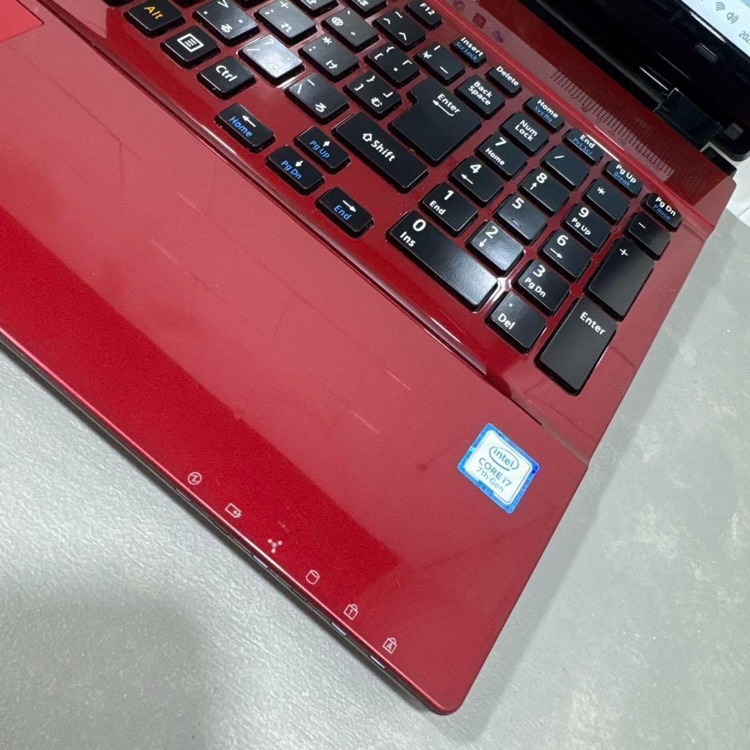 極上】NECクリスタルレッド☘7世代i7メモリ16GB☘️新品SSD512 - メルカリ