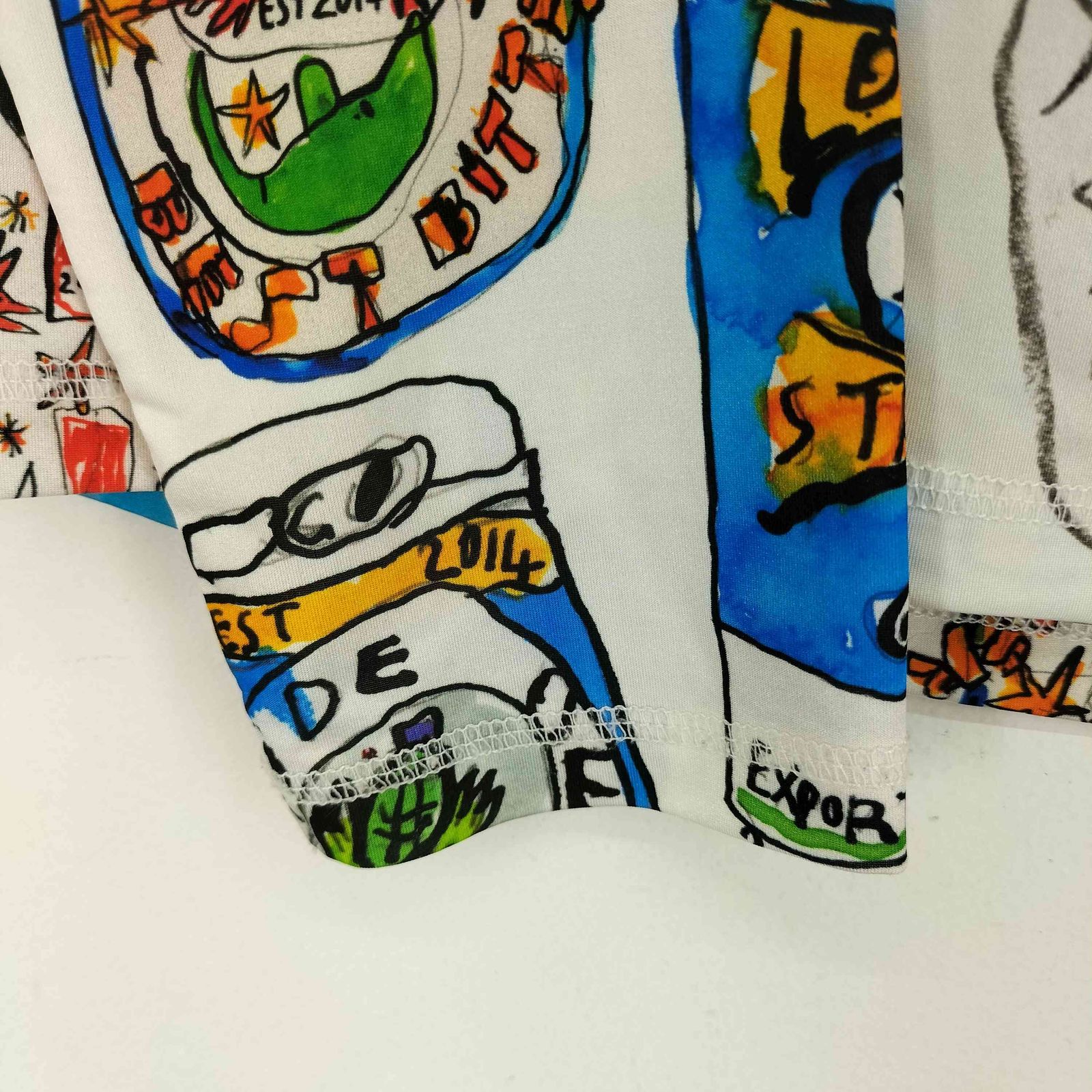 ビール缶プリント カットソー