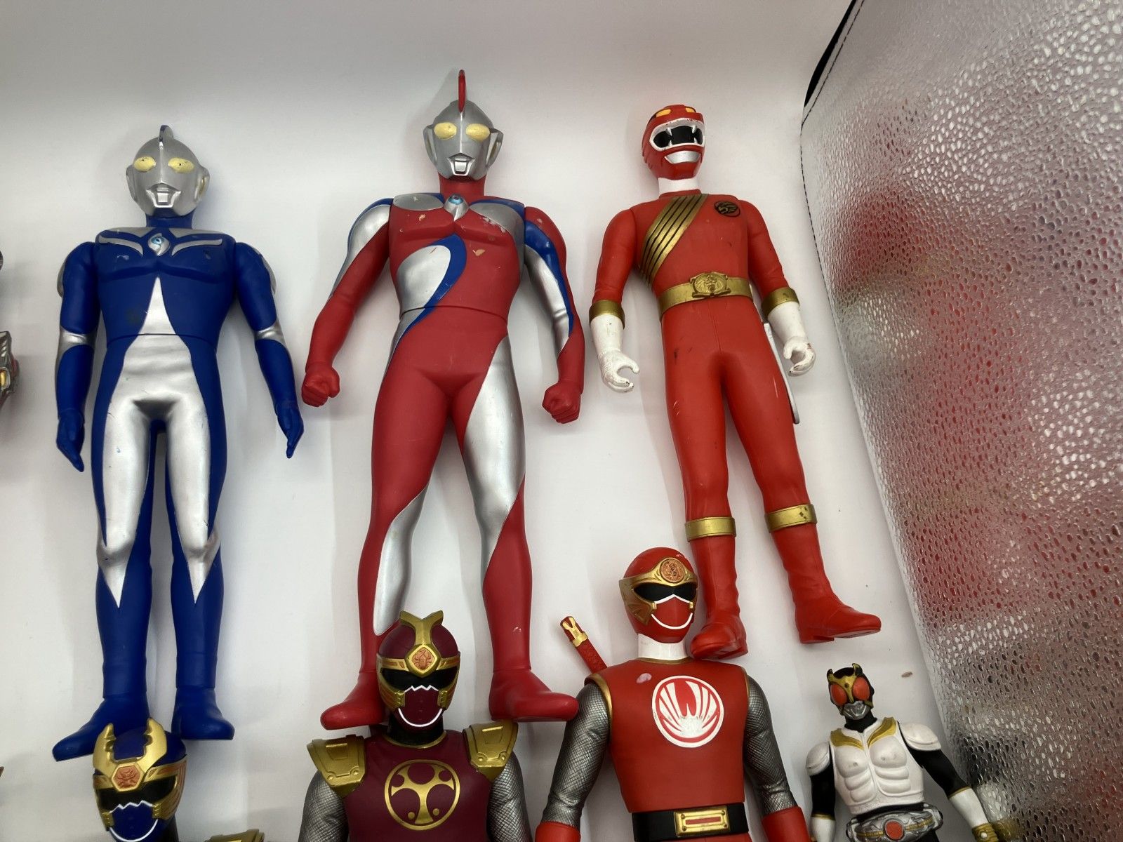 ソフビ、 レンジャー・仮<!-利用不可文字-!>ライダー フィギュアセット 