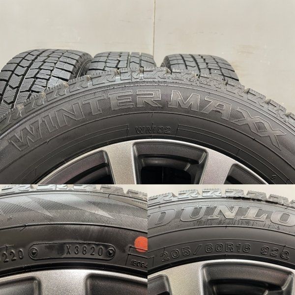 【DL WM02 205/60R16】スタッドレス【MANARAY SPORT 16インチ 6.5J5HPCD114.3+38】20年製 バリ溝 トヨタ純正ナット必須 プリウスa等 KTI280クレジットカード QRコード決済可能 DL WM02 205/60R16】スタッドレス【MANARAY SPORT 16インチ 6.5