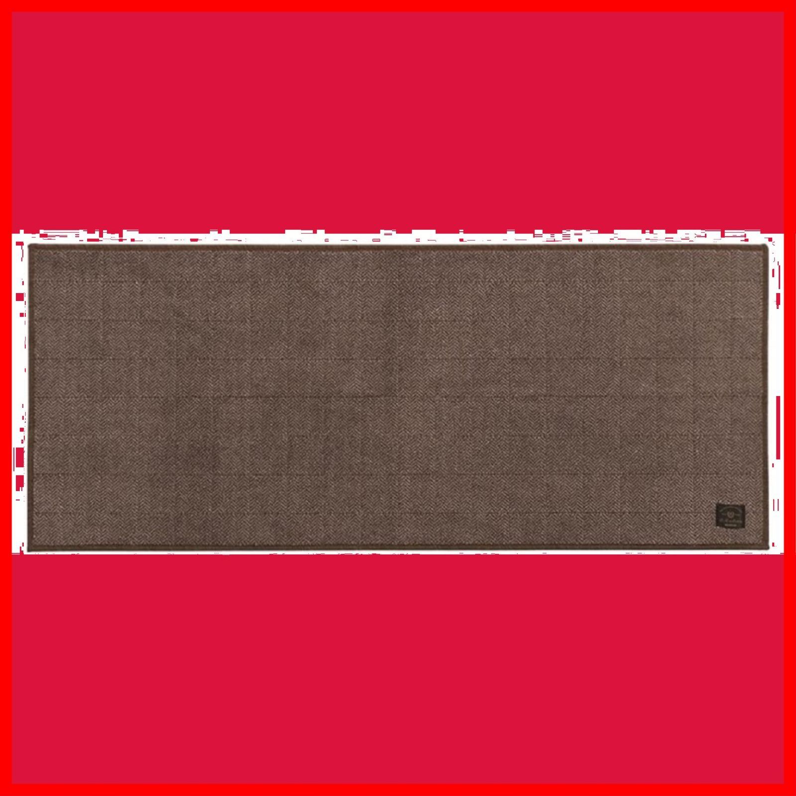 【人気商品】センコー B.B.collection ヘリンボン 4 キッチンマット 約50× 120cm ブラウン 抗菌 防臭 薄手 床暖房対応 日本製 38513