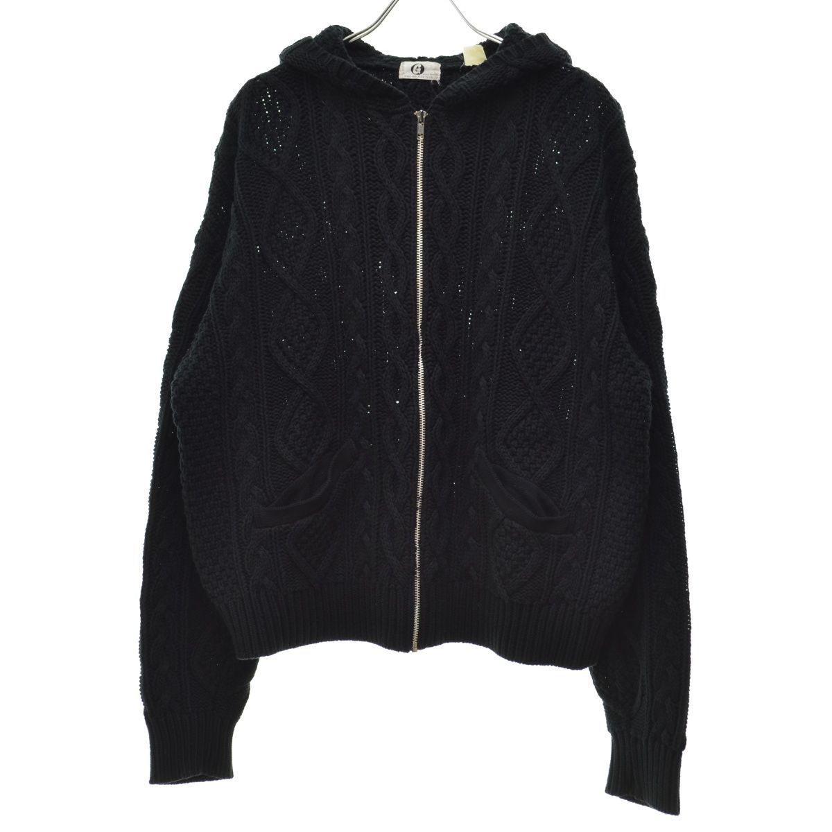 GOODENOUGH ニットパーカー ジップアップ フィッシャーマン 90s GOODENOUGH ニットパーカー ジップアップ フィッシャーマン 90s