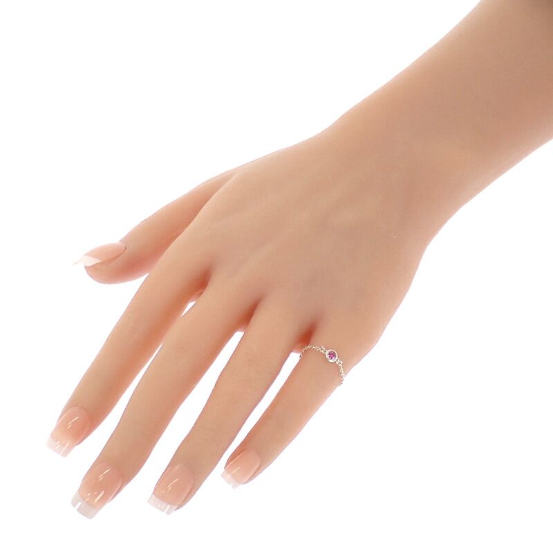 ティファニー TIFFANY&Co. カラーバイザヤード ピンクサファイア