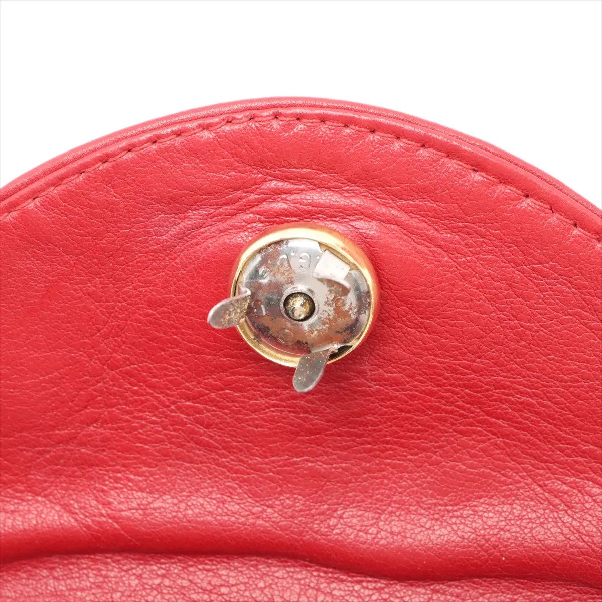 シャネル ココマーク ラムスキン レッド レザー ウエスト バッグ ウエストポーチ ボディバッグ レディース MMM CW51-2 DECORATOM_COM_BR