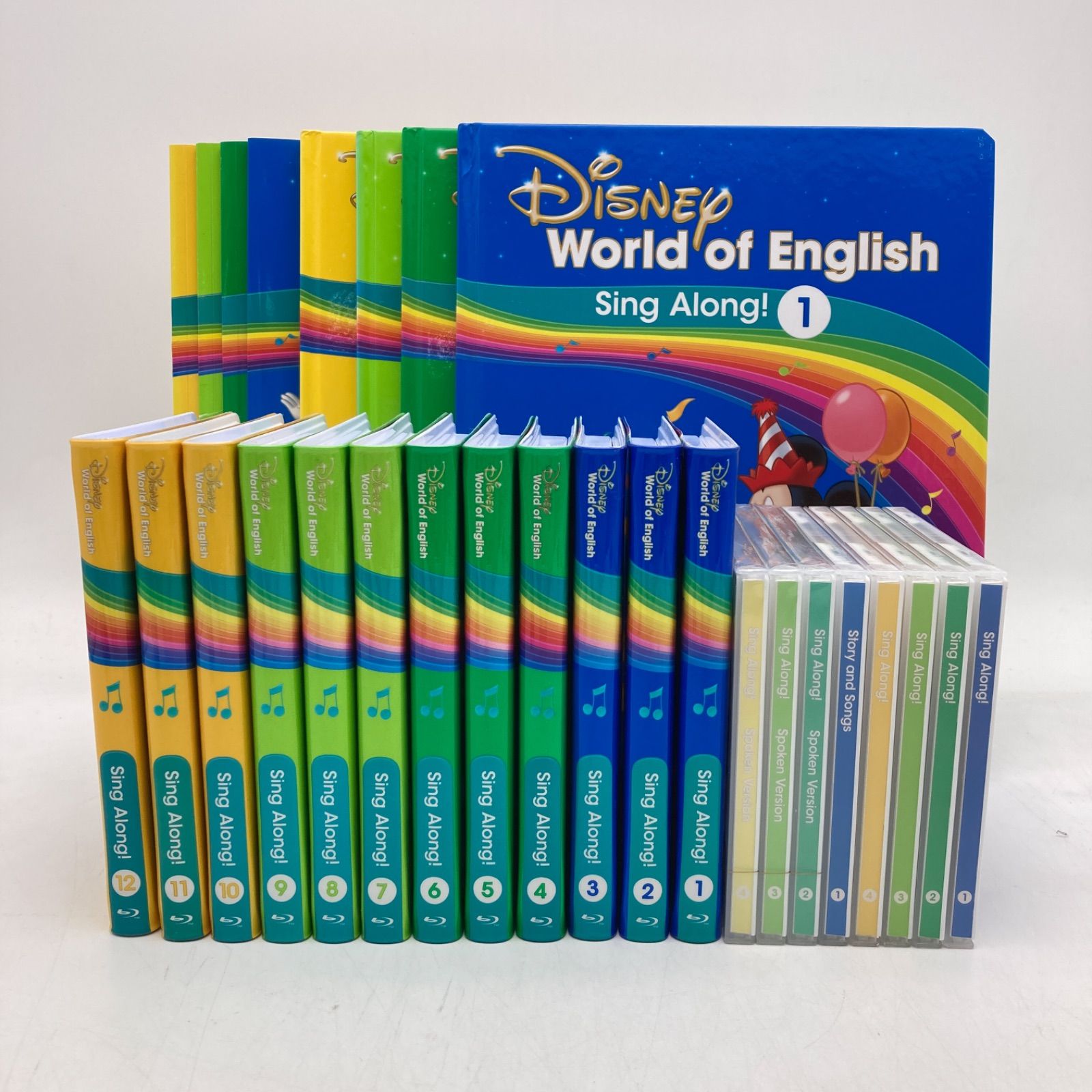 65‐⑱DWE ディズニー英語システム シングアロングCD＆Book 最新版】シングアロング ブルーレイ 絵本 CD 字幕あり