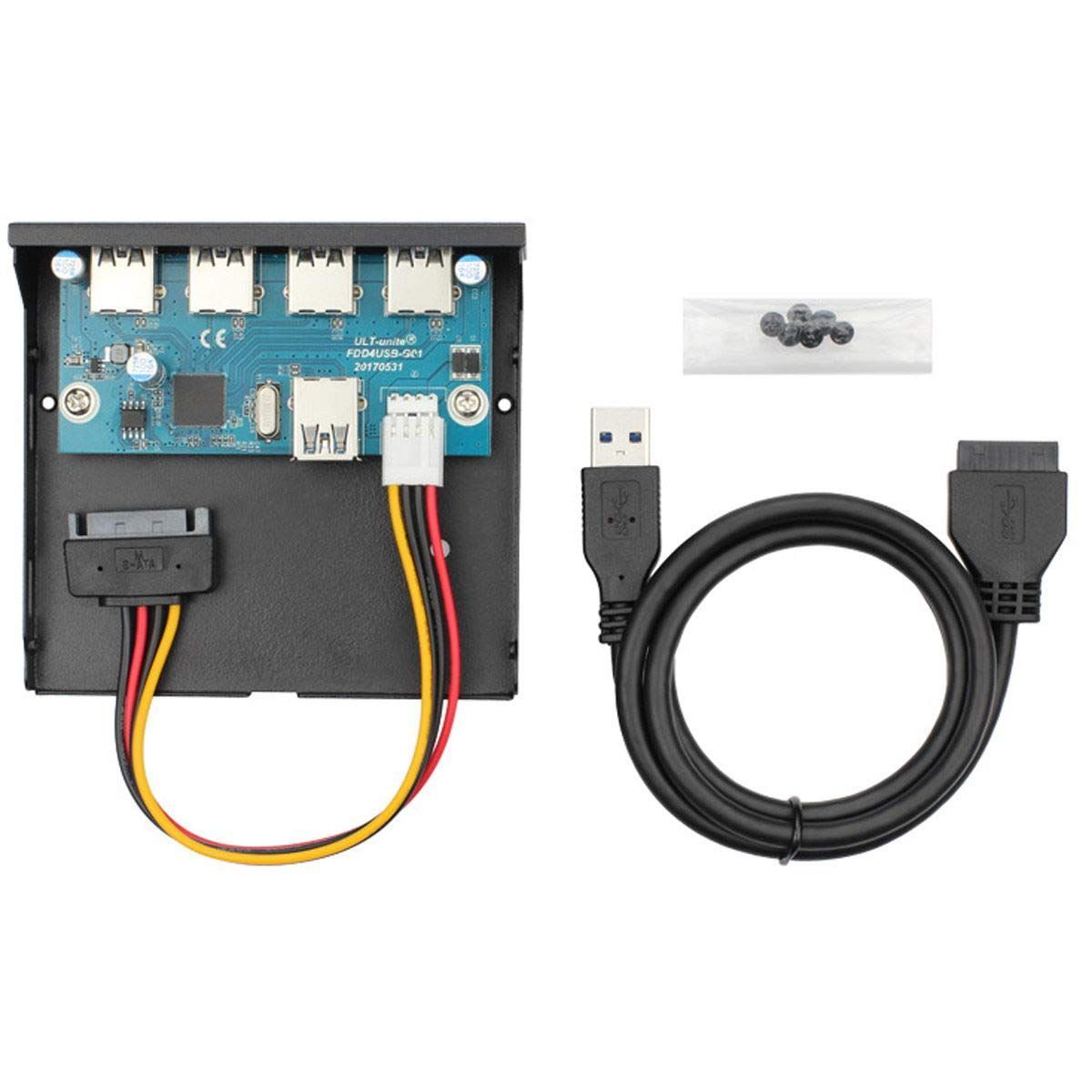 3.5インチフロッピーベイ用CY USB-CおよびUSB