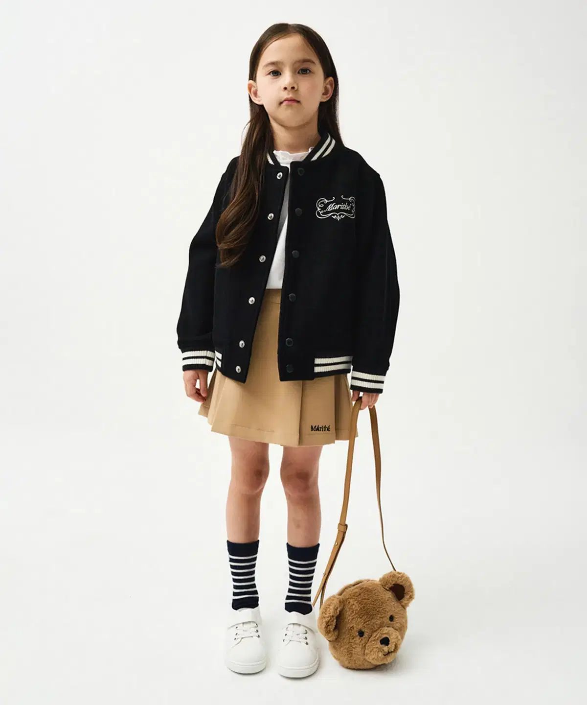 キッズ 140 Marithe Francois Girbaud マリテフランソワジルボー フランソワ ENFANT クラシック バーシティ ジャケット