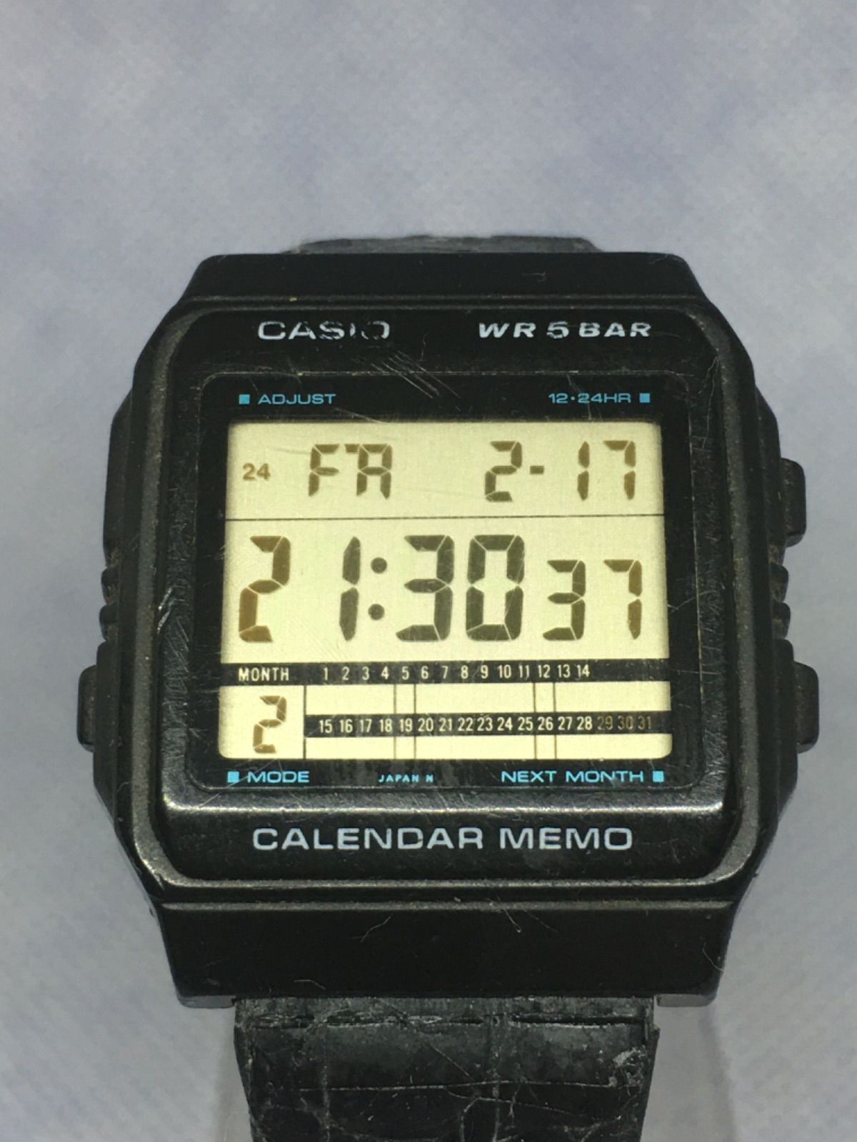 稼働 Casio CALENDAR MEMO W-49 カシオ カレンダー メモ クォーツ 
