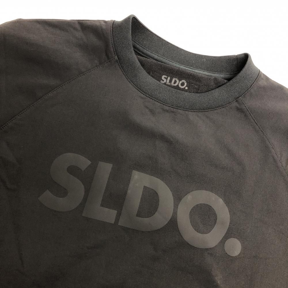 品質保証 ！ 超 エスルド ブルゾン 黒 フロントロゴ ナイロン混 メンズ XL ゴルフウェア SLDO. 優れた