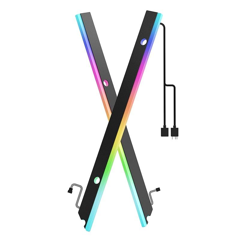 ASIAHORSE ARGBライトストリップ マザーボード用 24個の独立アドレス指定可能RGB 5V 3ピン Aura Sync Lightsaber-X LED PCパーツキット Micro-ATX対応