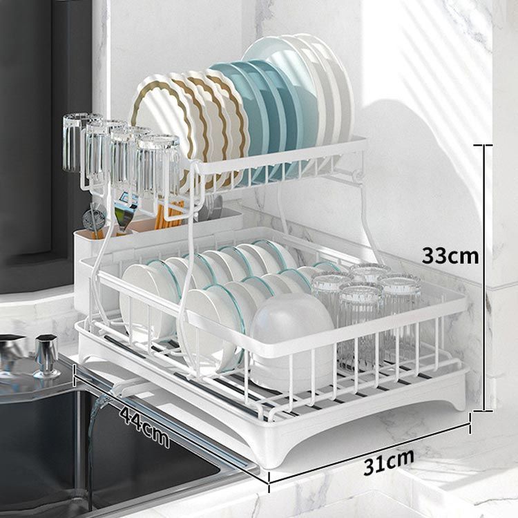 水切りラック 大容量 2段 シンク上 水切りかご 水切りカゴ ステンレス
