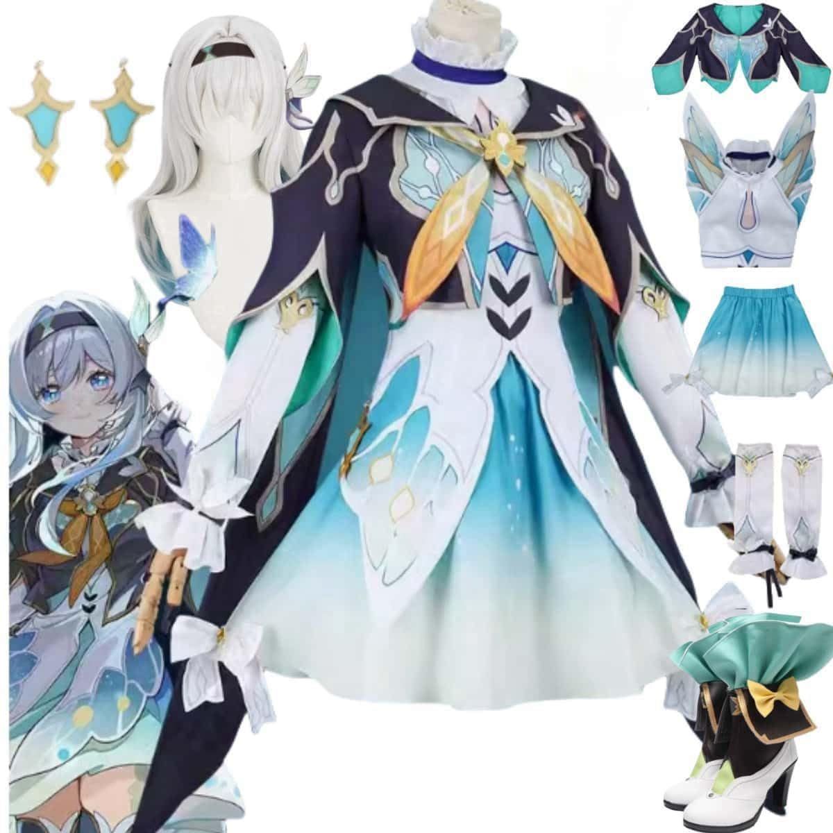 職人製作 崩壊 スターレイル ホタル アイリス コスプレ衣装 豪華版 ウィッグ 靴追加 可 コスチューム cosplay 演出服
