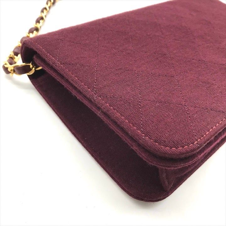 CHANEL シャネル【美品】マトラッセ ボルドー チェーンショルダーバッグ CHANEL シャネル マトラッセ チェーン ショルダーバッグ ラム スキン
