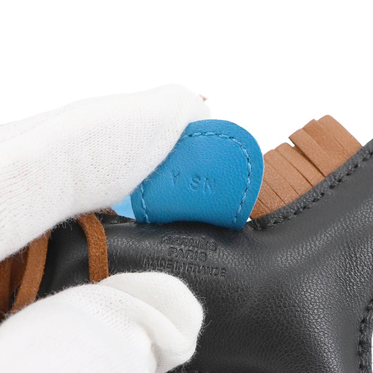 エルメス HERMES ロデオ pm チャーム ブラック ブルーザンジバル