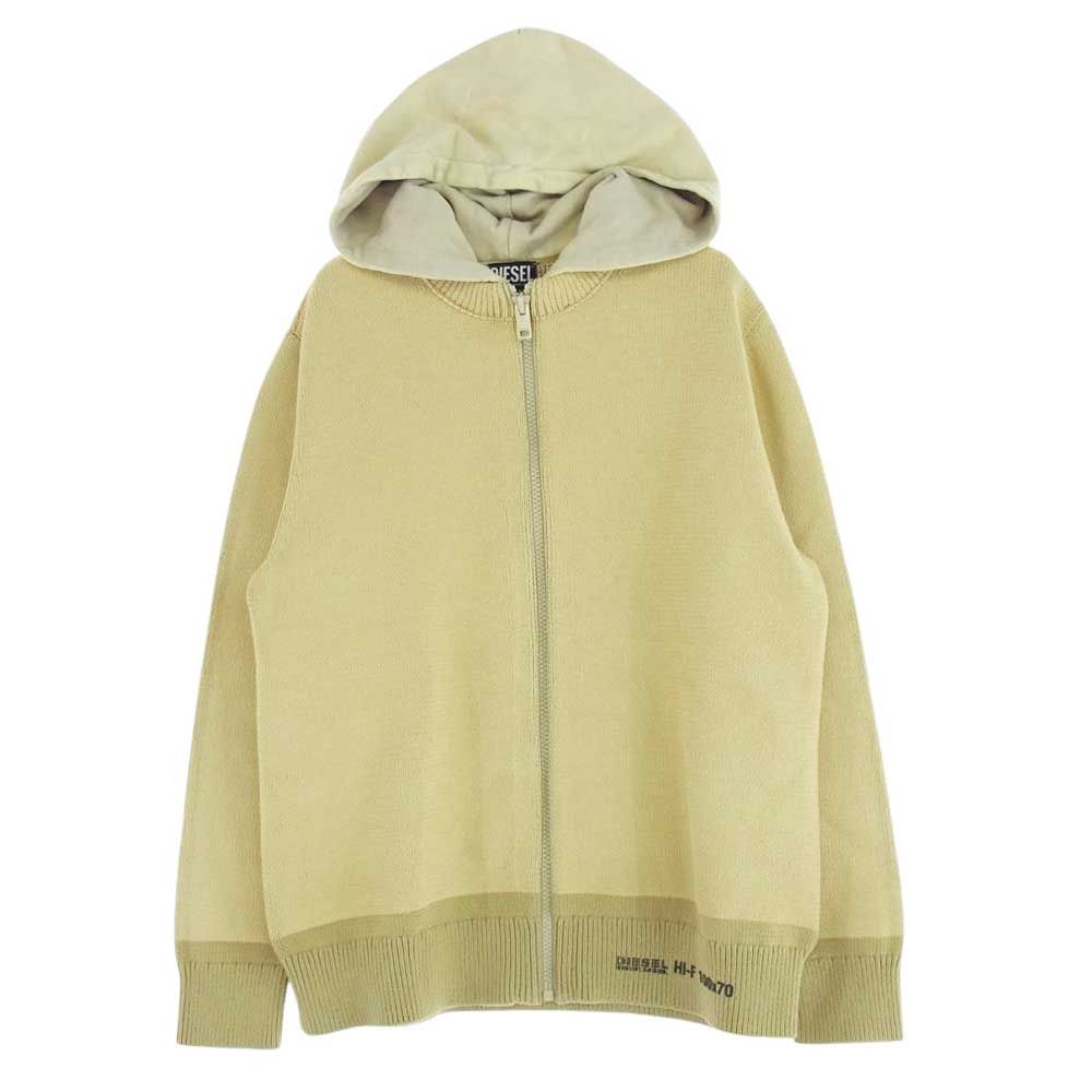 DIESEL ジップアップニット L DIESEL ジップアップニットトップス