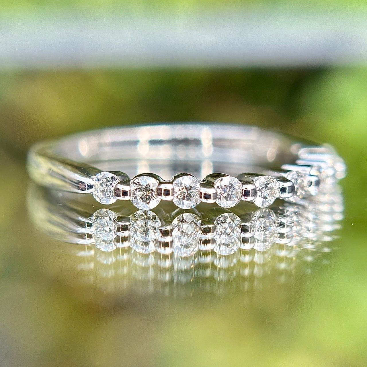天然ダイヤモンド エタニティ リング 計0.30ct PT900 Pt900 天然ダイヤモンド 0.30ct ハーフエタニティ リング