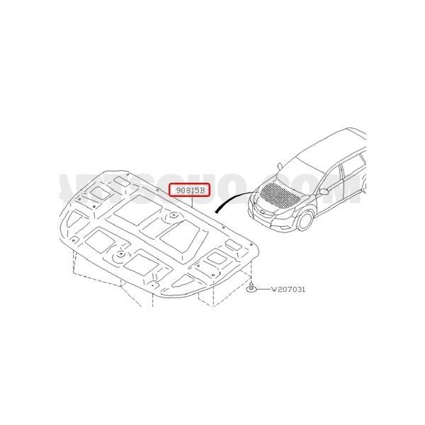 スバル純正 BR9 レガシィ BRG BM9 BMG レガシー 2009|2-2014|9 ターボ用 フード インシュレーター 超 品