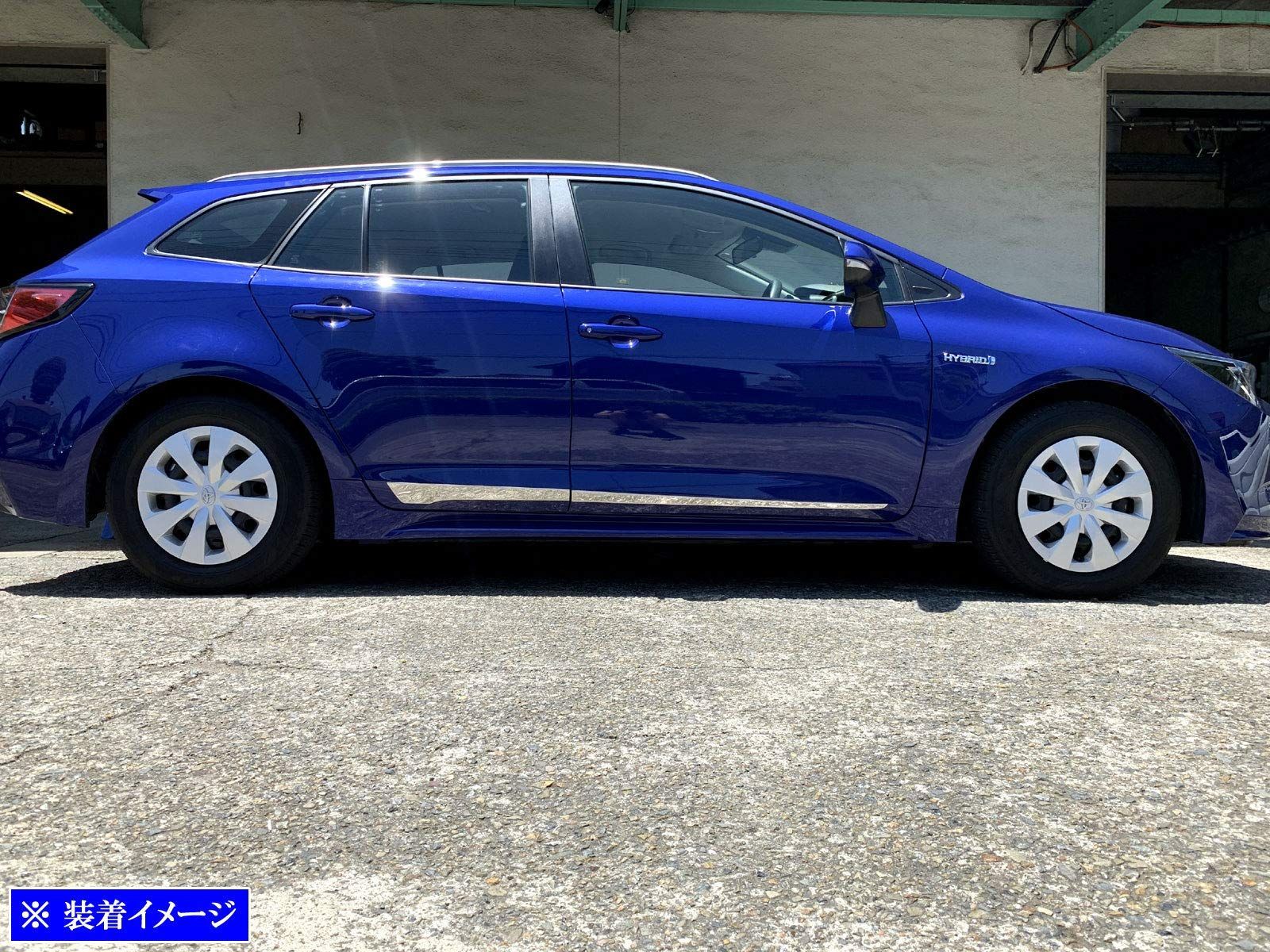 BRIGHTZ カローラツーリング 12 210 211 212 214 超鏡面ステンレスメッキサイドドアモール 4PC SID MOL 124 MZEA12W NRE210W ZWE211W ZRE212W ZWE214W カローラ ツーリング LAWEED_CL