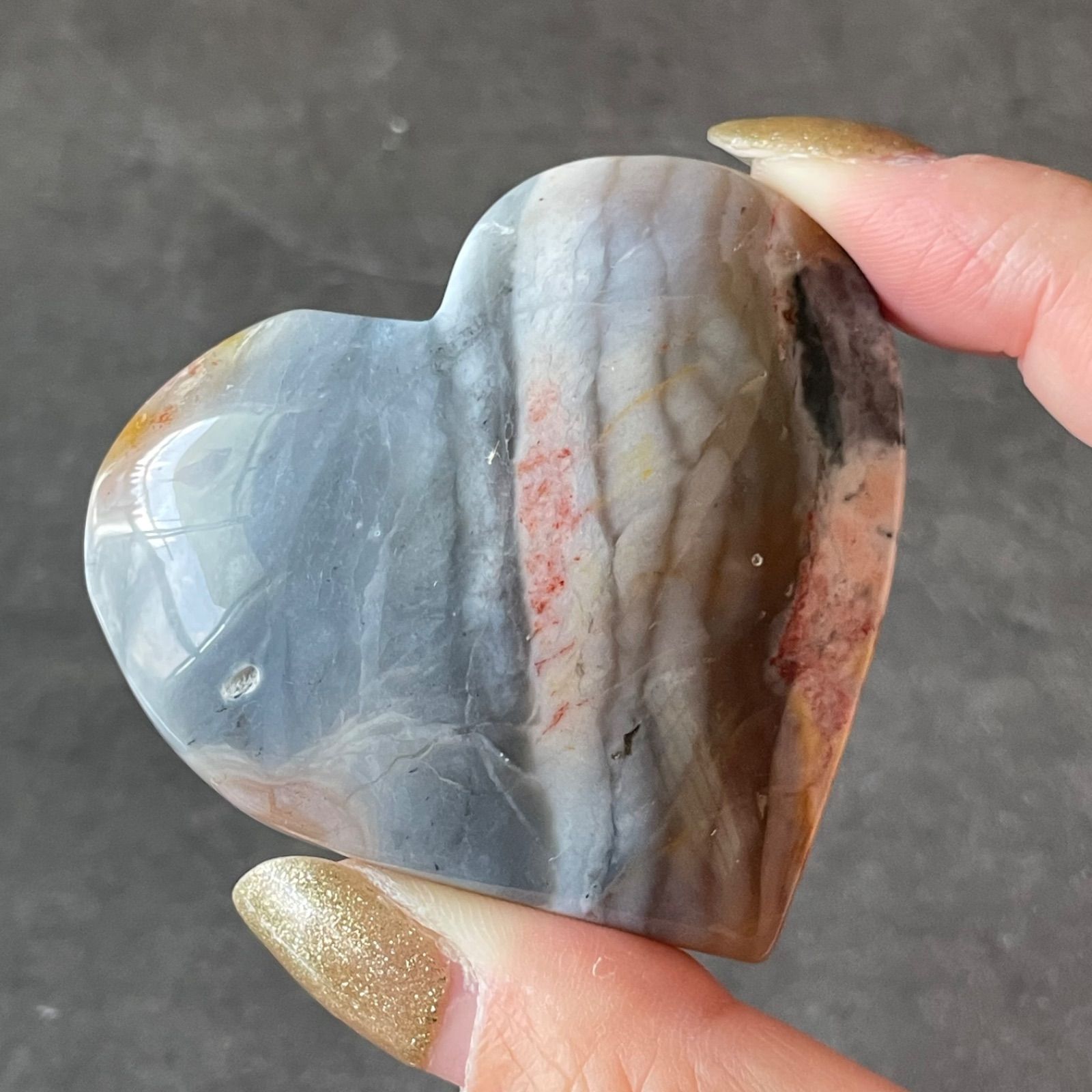 フォロー割あり】インドネシア産︎Chalcedony カルセドニー|Heart