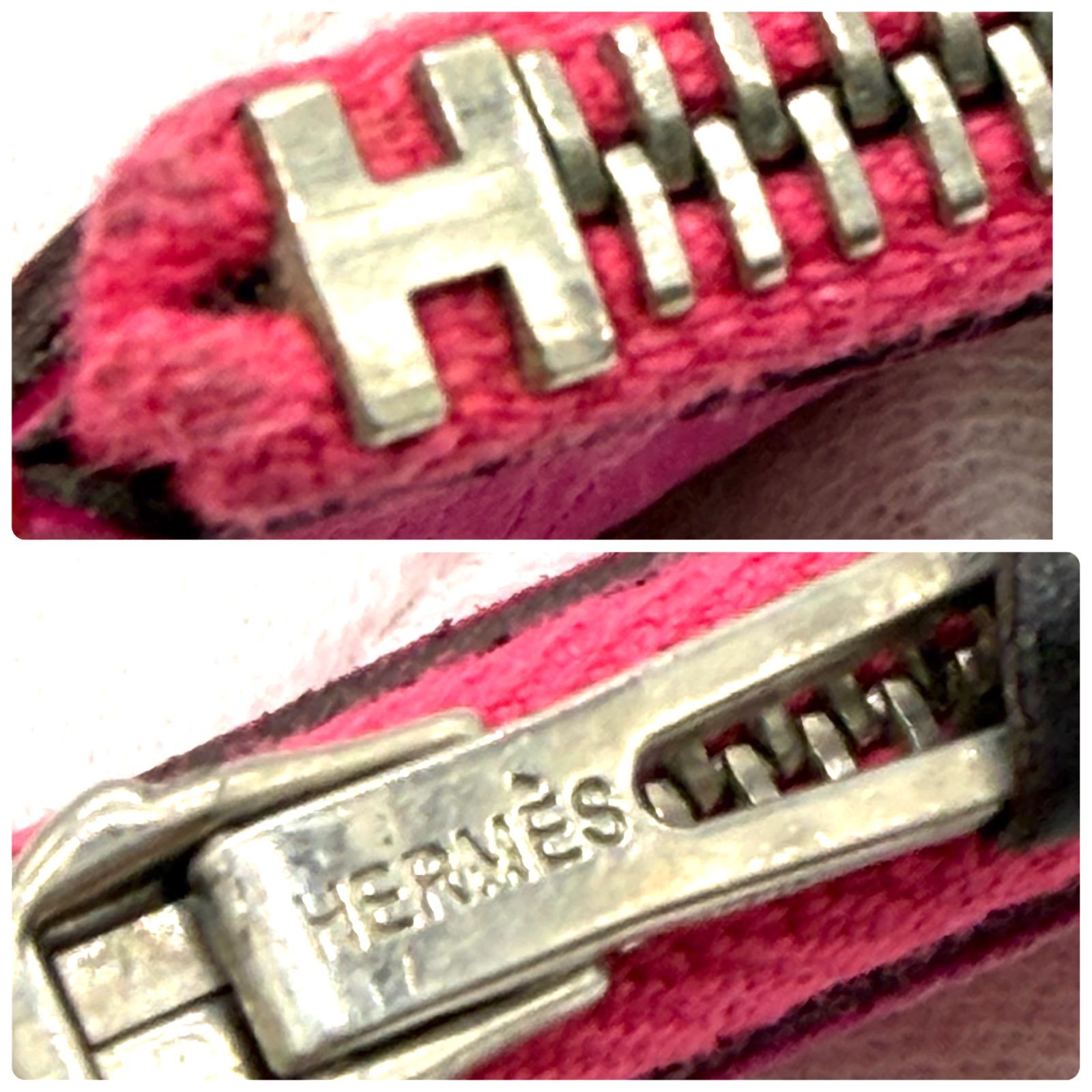 エルメス ドゴンデュオ バイカラー HERMES 二つ折り財布 ダーク  