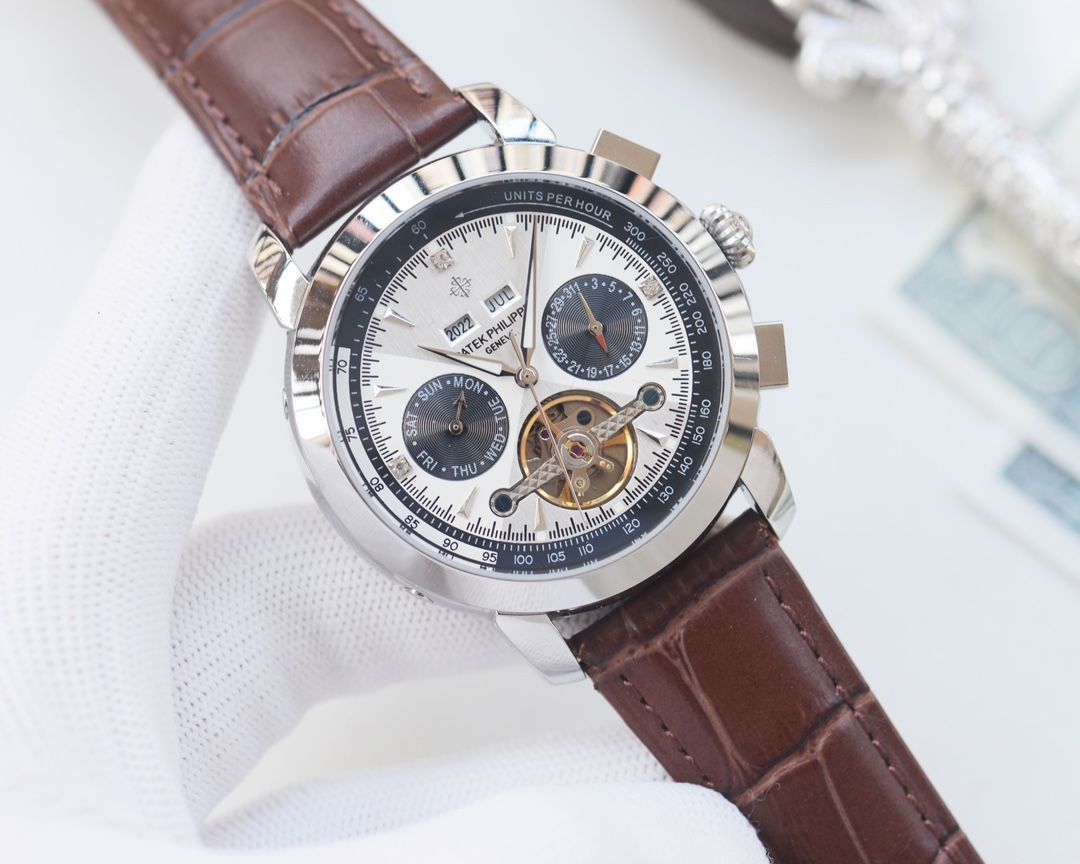 オマPatek Philippe Geneve 自動巻き Patek Philippe] メンズ自動巻き腕時計 - 専用ケース・カード