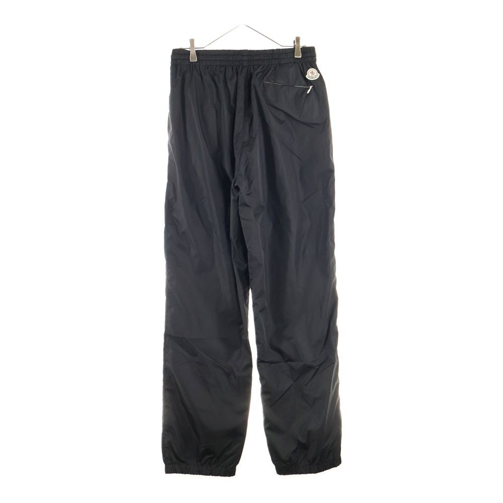 MONCLER モンクレール 18 AW ロゴパッチ ファスナー付きポケット リブロングパンツ ブラック