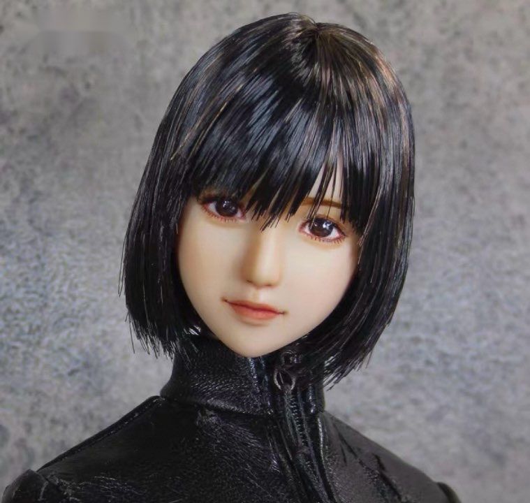 1|6 フィギュア ヘッド 12インチ 手仕上げモデル ショート美少女
