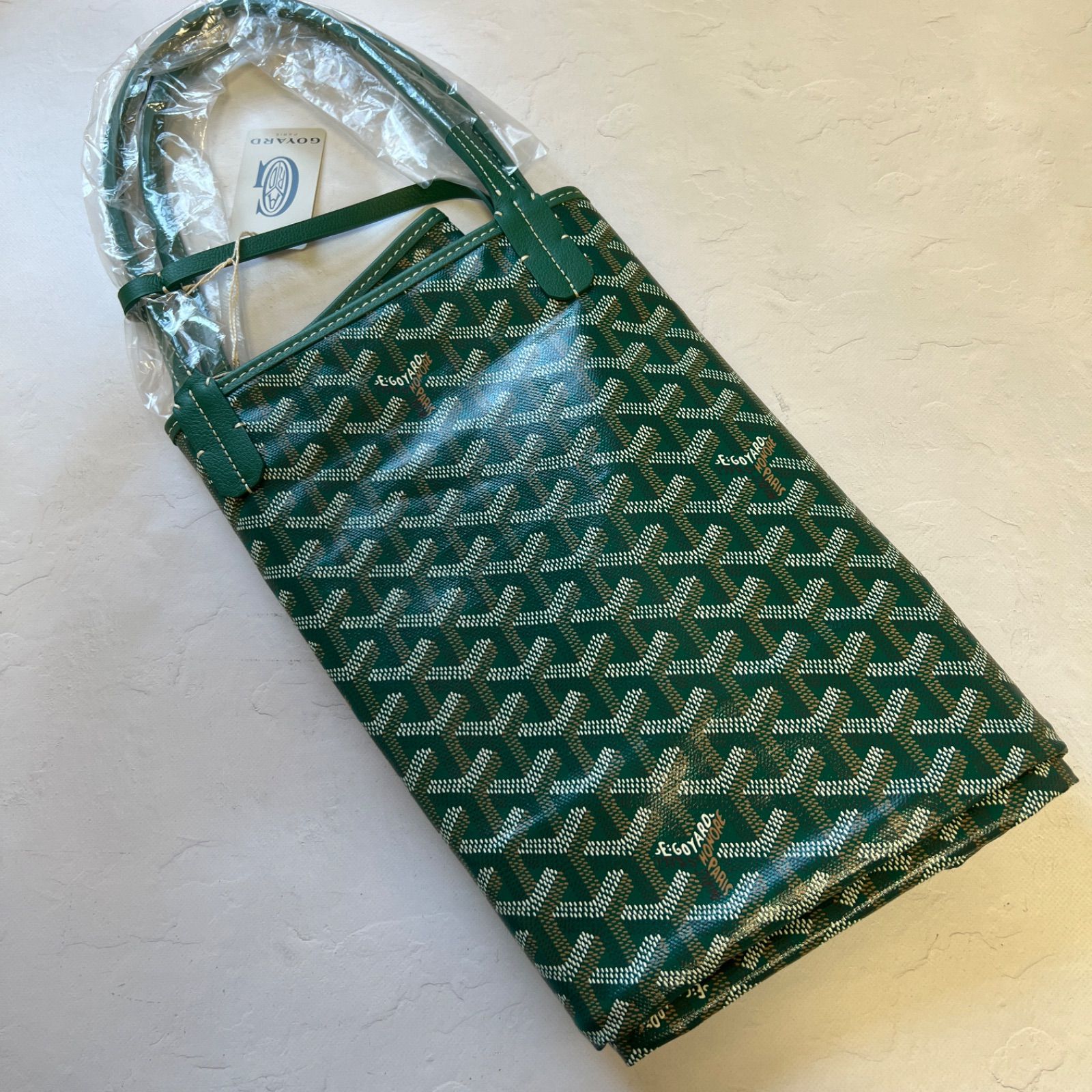 GOYARD サンルイ PM グリーン ゴヤール バッグ トートバッグ 熱い販売