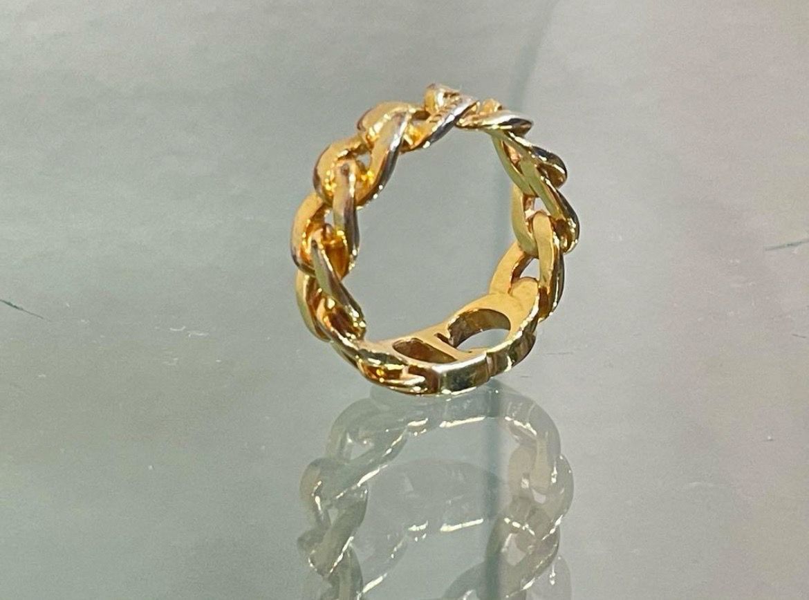 ☆NA471 美品！Dior アイコンチェーンリング M 11～12号 指輪