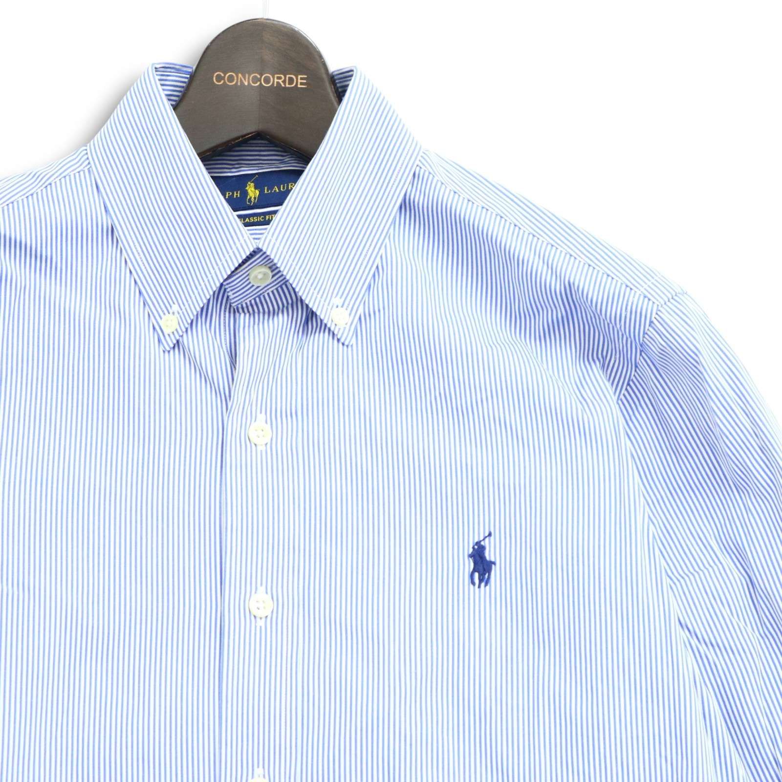 【試着のみ】ポロ ラルフローレン長袖ボタンダウンシャツポニー刺繍現行品 POLO RALPH LAUREN ポロ・ラルフローレン 刺繍 ボタンダウン