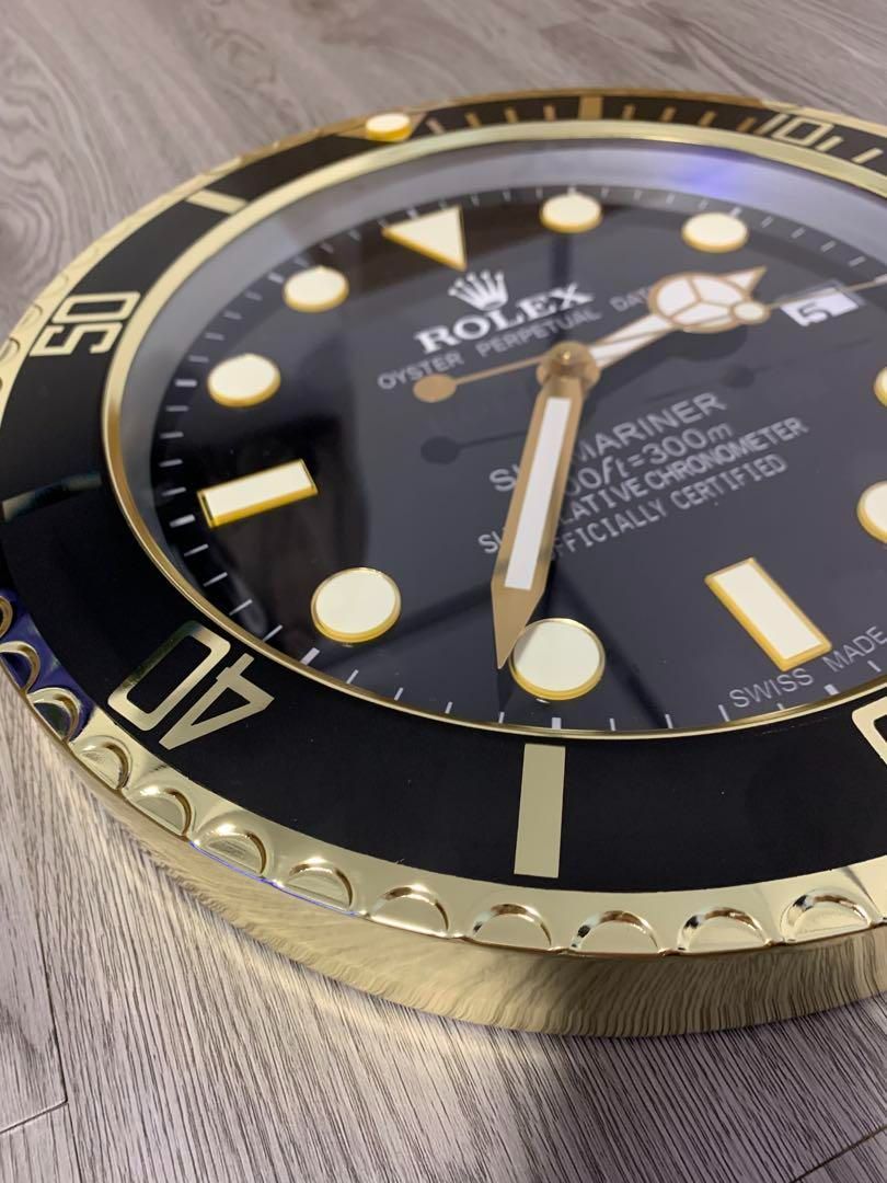 ロレックス ROLEX 掛け時計 サブマリーナブラック-WTO輸入