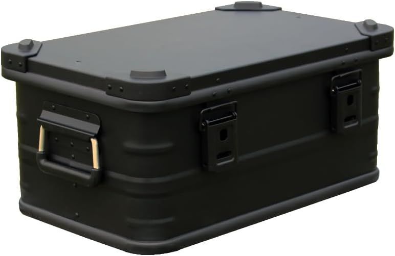 マットブラック スタッキング アルミコンテナボックス 30L